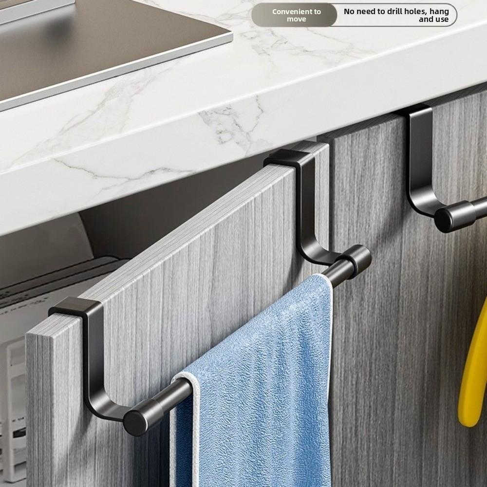 Rag Hanger Towel Rod Multi-purpose Towel Storage Organizer Gifts Over Cabinet Towel Rack