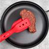 Silicone Egg Flipper Spatula Multipurpose Spatulas Bread Clip Fried Steak Clamp  BBQ Grilling