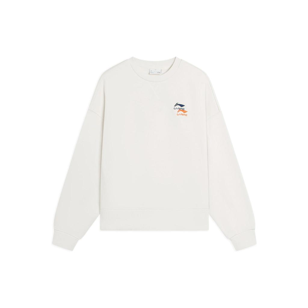 Li Ning Sweatshirt Women's White AWDSF70-1
