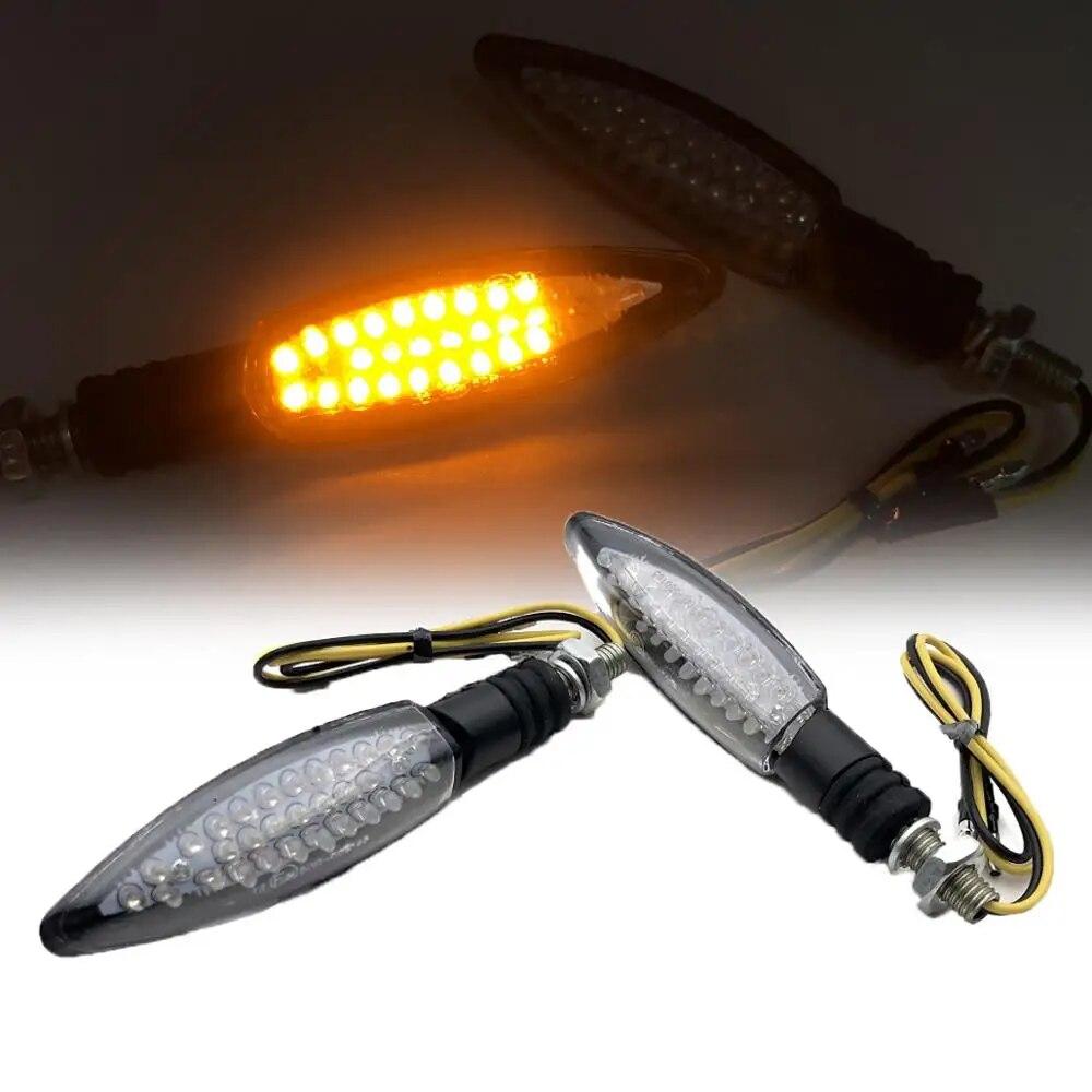 

REALZION светодио дный 8 мм универсальные мотоциклетные указатели поворота Янтарный свет индикаторная лампа мигалка для Honda Kawasaki Yamaha BMW