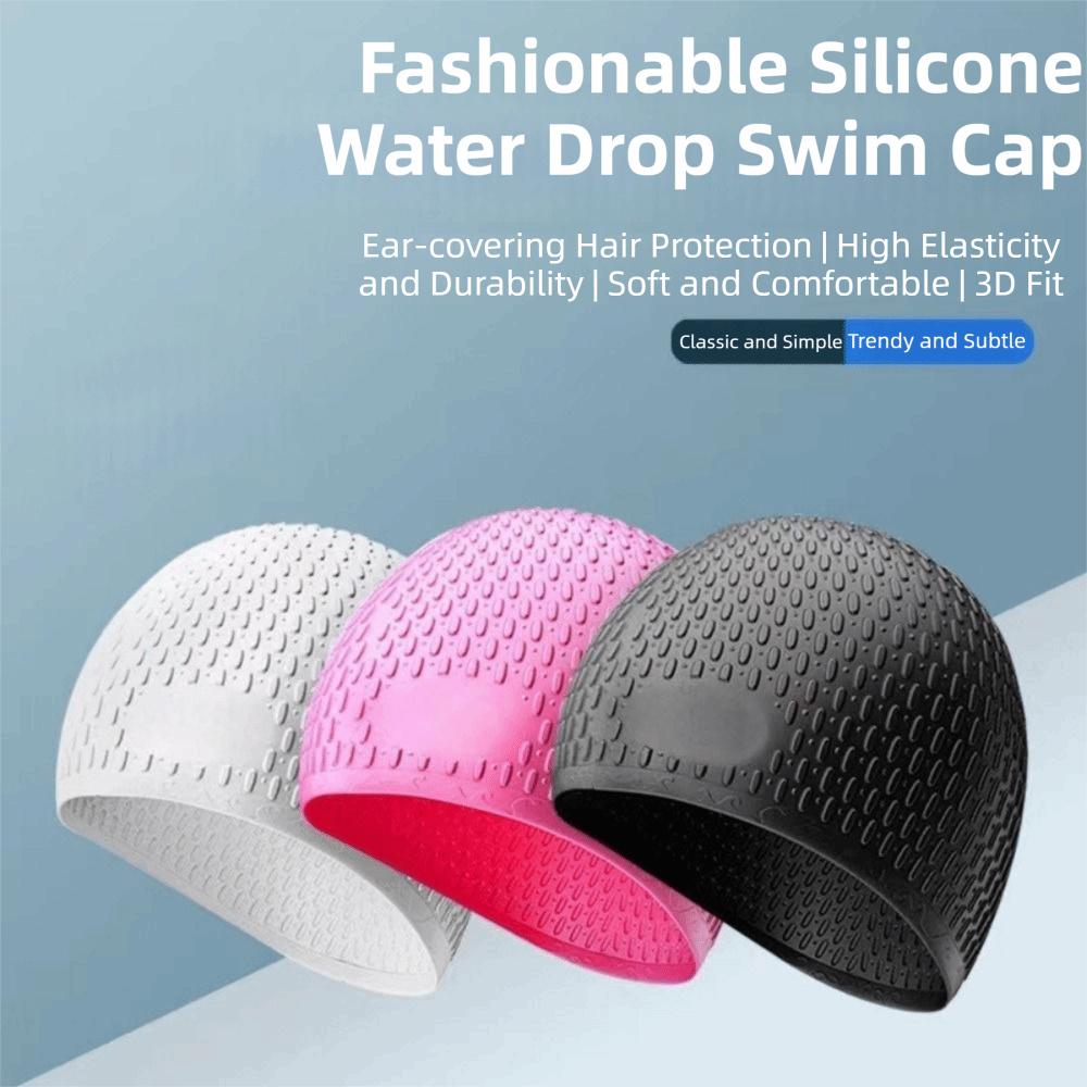 Solid Color Diving Hat High Elasticity Swim Head Hood Comfortable Bathing Caps Water Activities