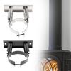 Support de Support de Tube de Cheminée Accessoires Collier Réglable pour Gaine de Cheminée