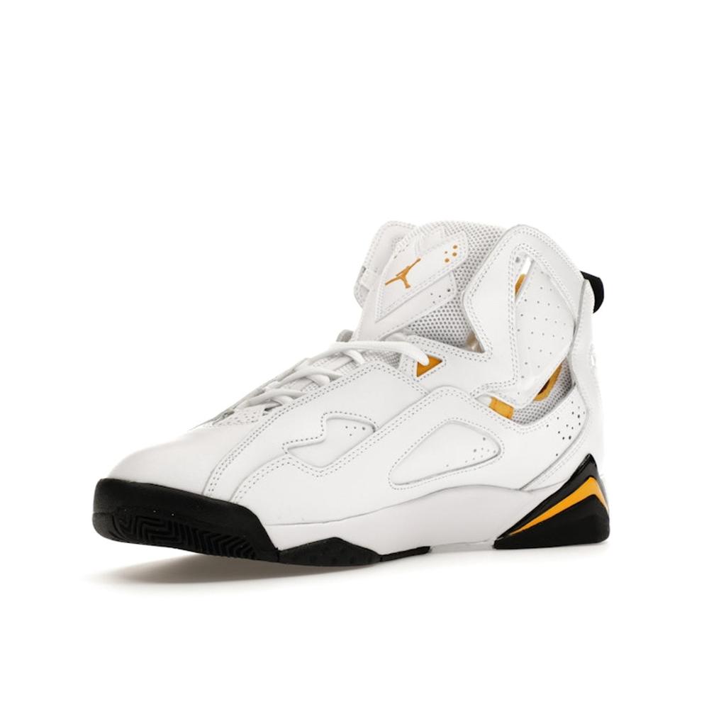Air Jordan Jordan True Flight White Yellow Ochre Men Sneakers Black 342964-107