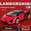 Black Mamba 1/24 Lamborghini Alloy Car Model with Pull Back Action, Sound, Light, and Upper Door Feature.