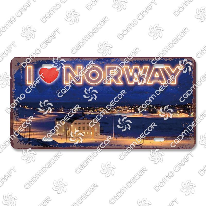 National Tourist City Plaques Metal Plate London Hawaii Venice Retro Metal Tin Signs Wall Decor Garage Car Club Living Room Home