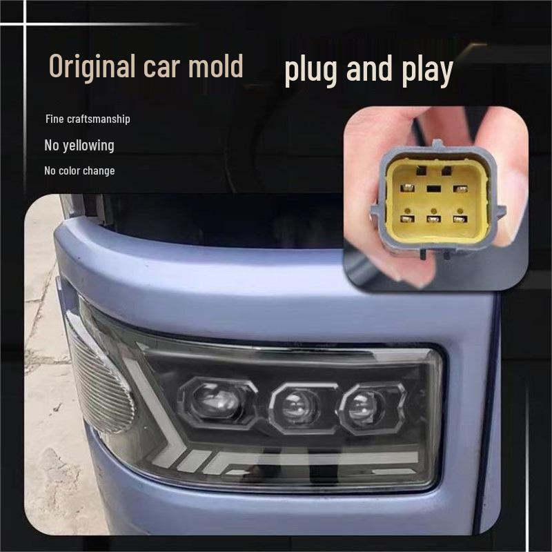 Ultra-Bright Laser LED Headlight with Three-Lens Flowing Light for Jiefang Tian V, Han V, and Tu V Models