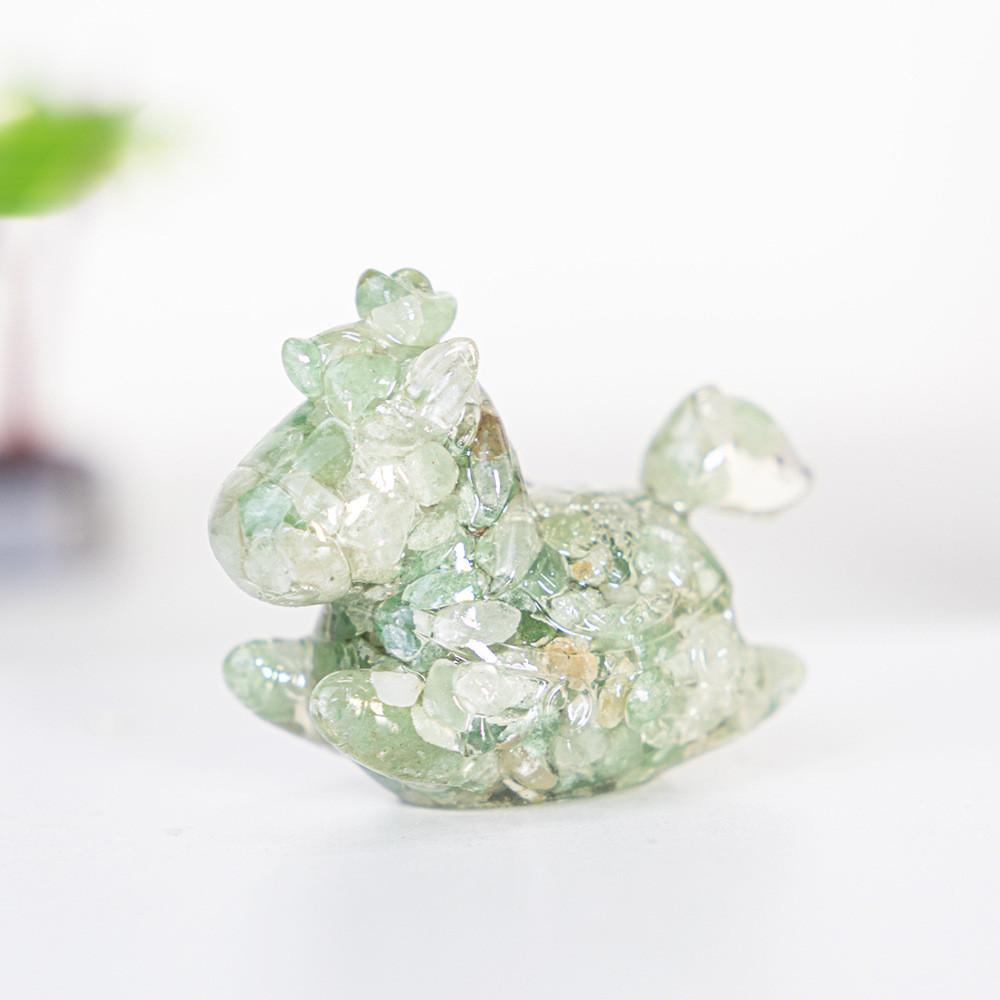 Resin Crystal Horses Desk Decor With Rotatable Animal Figurine For Gift Giving And Home Office