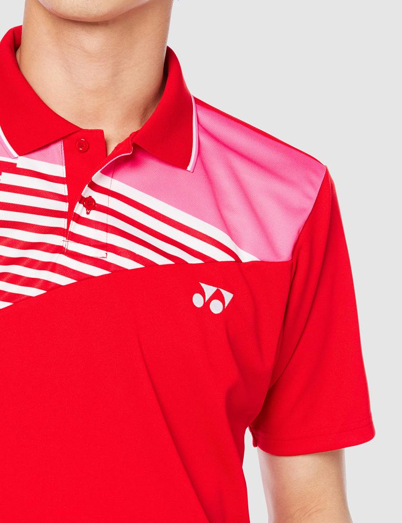 Yonex Short Sleeve Game Sunset Red Japanese Size Small to Japanese Size Shirt, (496), (equivalent Small)