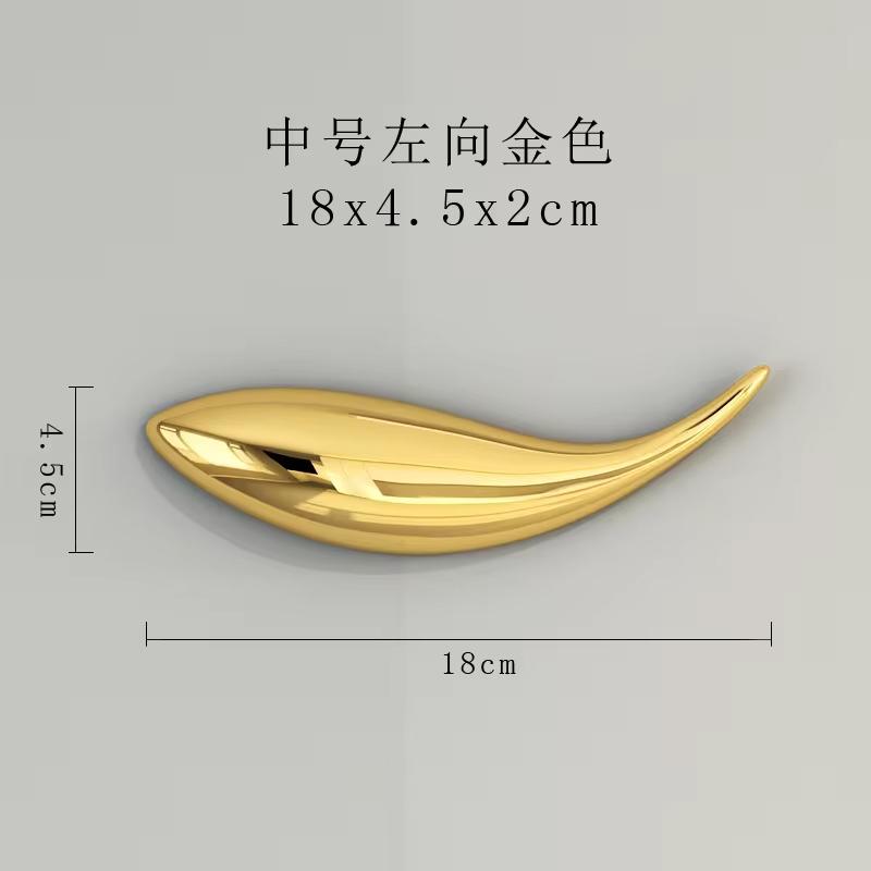 Creative Three-dimensional Fish Wall Decorative Wall Without Perforated Decorations Living Room TV Background Wall Sofa Pendant