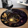1 Stück Goldener Baum des Lebens Stuhlteppich für das Büro, Weiche bequeme Matte für Büro, Wohnzimmer, Schlafzimmer, Maschinenwaschbarer Teppich yy251112169