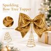 Christmas Tree Topper with Design Ornament for Holiday Home Decor