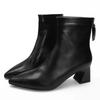 Fashion Spring/ Autumn Short Boots High Heel British Style 2025 New Women's Boots Medium Tube Pointed Fashion Boots Thick Heel Shoes