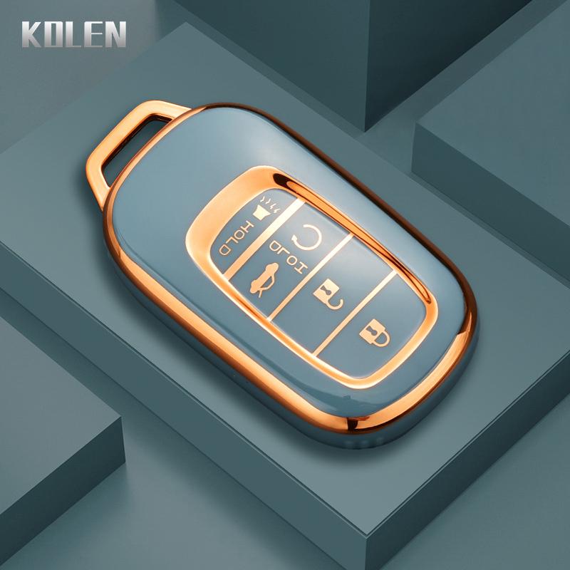 

New Tpu Car Remote Key Case Cover Shell For Honda Civic 5 Buttons Protector Holder Fob Keyless Accessories