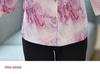 Summer Silk Printed Loose-Fit Blouse for Middle-Aged and Elderly Women, Plus Size Mulberry Silk Top