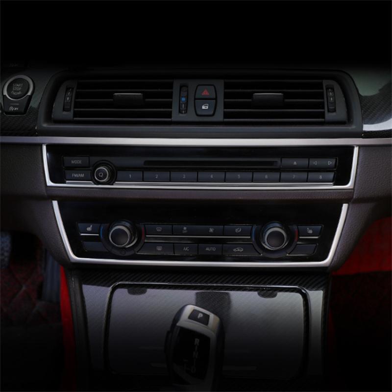 Suitable for BMW 10-16 Models 5 Series F10 F11 Interior Modification Central Control CD Panel Decorative Bright
