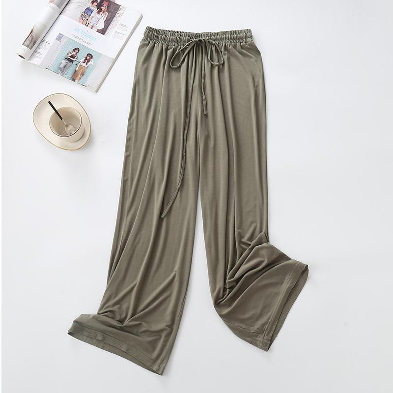 Winter Women's Home Pants Lounge Wear Homewear Pajama Pant Spring Autumn Modal Loose Pyjama Trousers