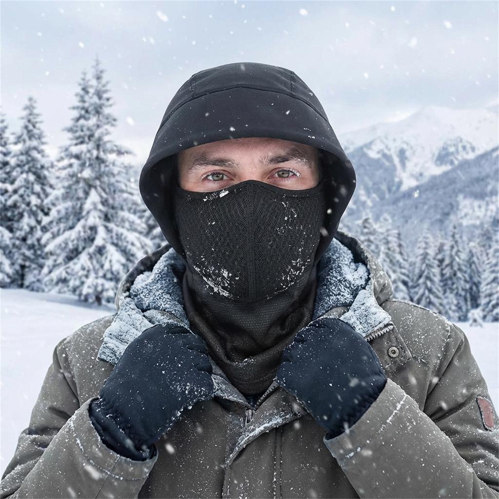 Windproof Ski Mask Winter Sports Full Face Cover for Cycling Motorcycle Riding Breathable Stretchable Thermal Face Protection