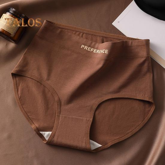 Women Underpants Mid Waist Solid Color Cotton Butt-lifted Good Breathability Elastic Quick-drying Sport Casual Briefs Female Panties
