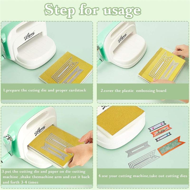 Metal Cutting Dies Label Frame Card Embossing DIY Photo Album Template Mold