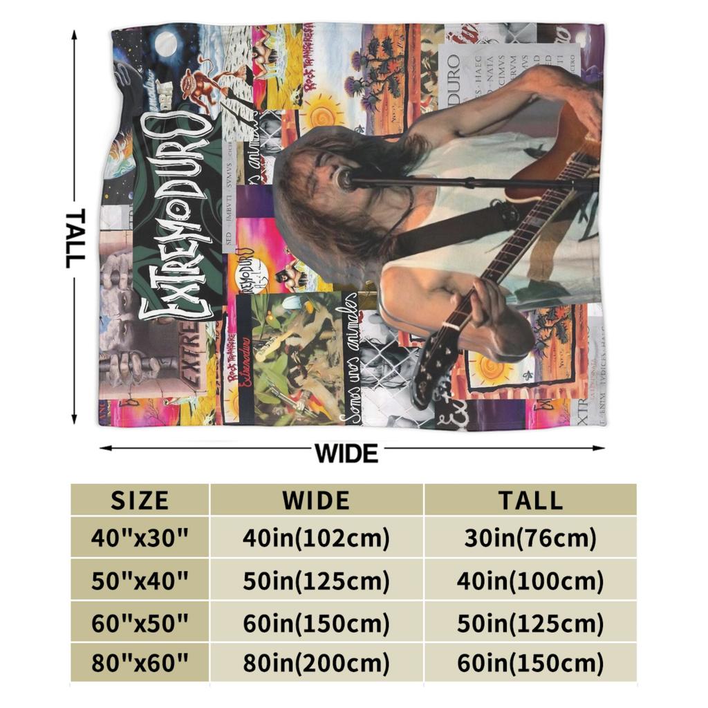 Super Soft Extremoduro Rock Band Tour Throw Fashion Blanket Premium Fleece Flannel Lightweight Bed Fashion Blanket Cozy Plush Fashion Blanke