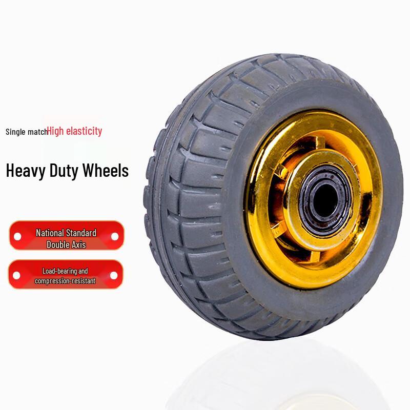 High Elastic Silent Industrial Rubber Casters