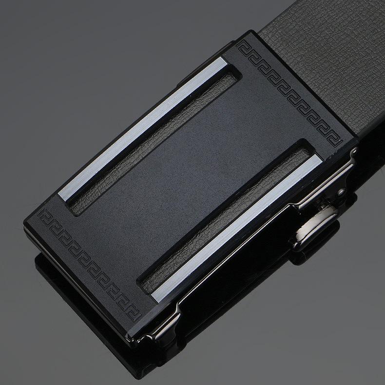 

Внутренний ремень с автоматической пряжкой Мужской ремень из натуральной кожи Коровья кожа Корейский повседневный мужской ремень 105-130CM