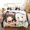 Brandneues NEKOPARA OVA Bettwäsche-Set Einzelbettgröße Größe Einzelbettgröße Doppelbettgröße Queen-Size King-Size Größe Bett-Set Schlafzimmer für Erwachsene und Kinder Bettbezug-Sets Anime parure de