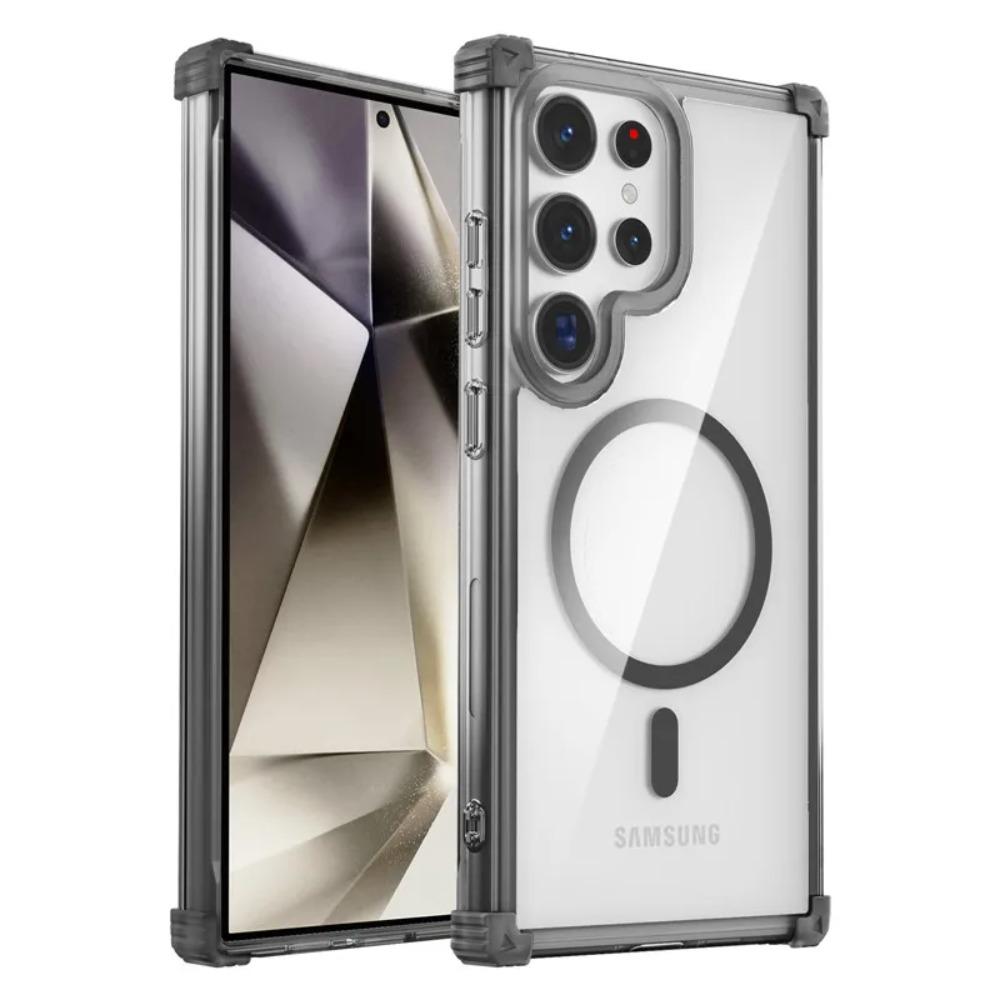 

Airbag Cushion Strong Magnetic Case For Samsung Galaxy S26 S25 S24 S23 Ultra Plus Transparent Anti-yellowing Protection Cover Galaxy S24 Ultra