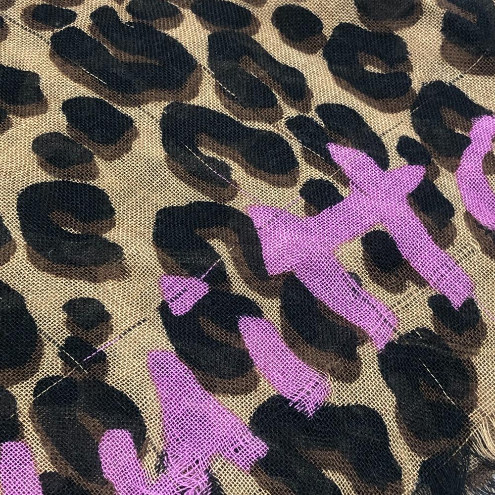 Louis Vuitton M79566 Etol-leopard Fashion accessory large format Stole/Shawl