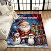 1PC Custom Name Christmas Magic Night Theme Floor Mat Ideal for Living Room, Game Rooms, Office, Bedroom,Floor Mat Playful Design