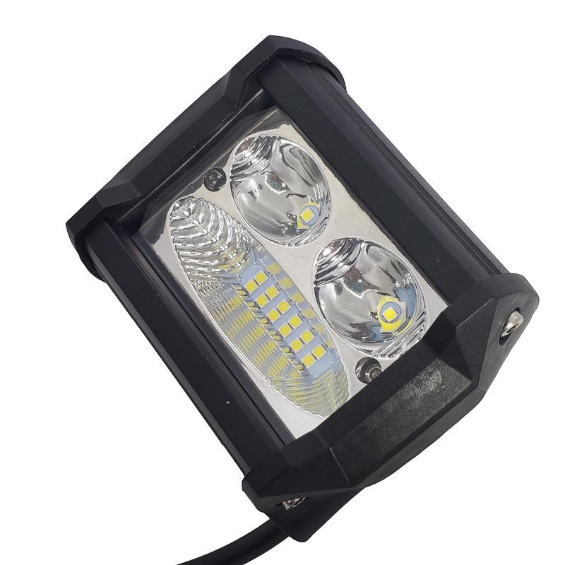 Motorcycle Spot Light 21W Square Off Road Work For Car Truck ATV SUV Auxiliary Lamp
