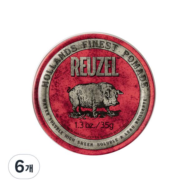 

Liugel Korea Red Water-based Pomade, 35g, 6 pieces, Korea best mens hair products