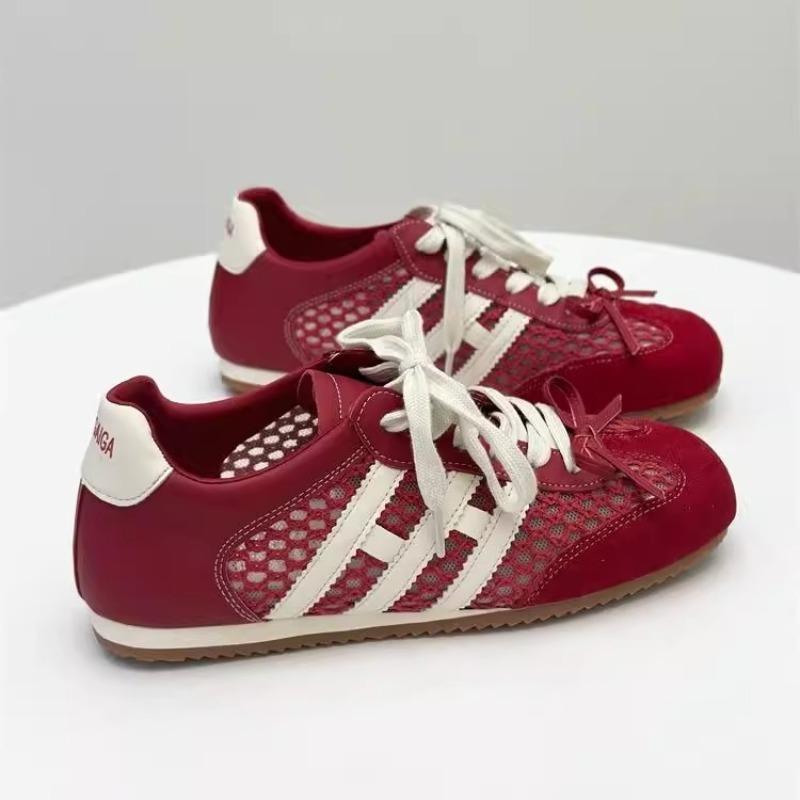 Niche Qingkong Women's New Summer Mesh Breathable Sports and Leisure Shoes Versatile Flat Bottom