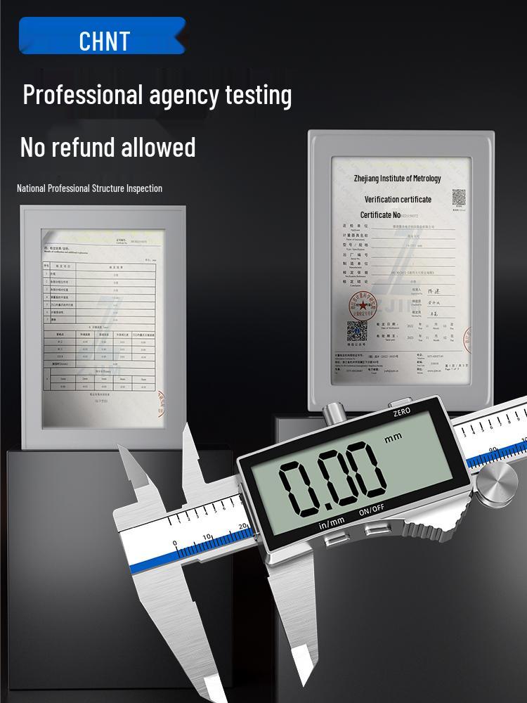 Zhengtian Electronic Digital Vernier Caliper - Precise Stainless Steel Industrial Measuring Tool