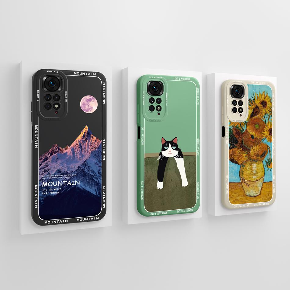 Candy Cover For Redmi Note 11 Pro Plus Case 50 Pattern Soft Liquid Silicone Funda For Redmi Note11 11Pro 11Pro+ Anti Drop Bumper