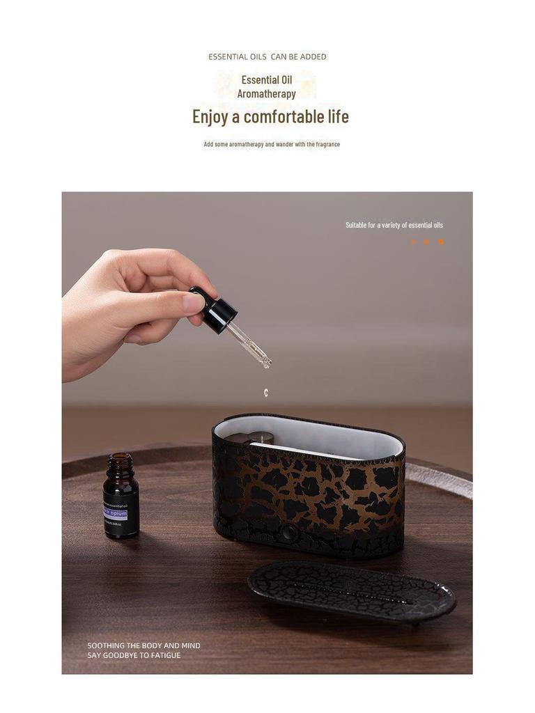 USB Aromatherapy Diffuser: Creative Cross-Border Humidifier with Colorful Light & Essential Oil Compatibility