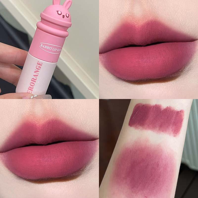 Smooth&Mist Lip Clay Blendable Non-Drying Matte Lightweight Lip Glaze Korean Style Cute Design
