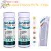 Hot 50 Pcs/Bottle 6 In 1 Multipurpose Chlorine PH Test Strips SPA Swimming Pool Water Tester Paper