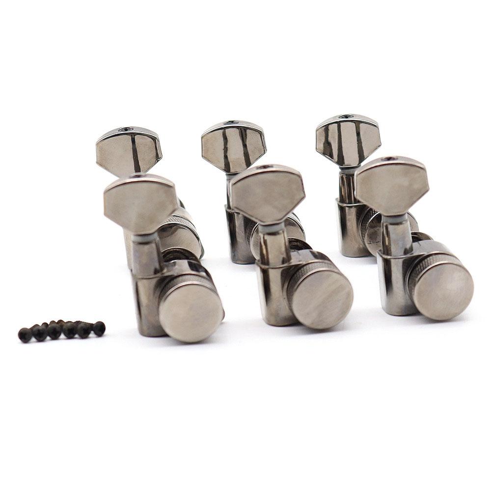 6R6L Wilkinson Jin Ho Chrome Tuners Guitar Locking Tuners Machine Heads Tuning Pegs Square Handle Button Lock Jn-P7 From Korea