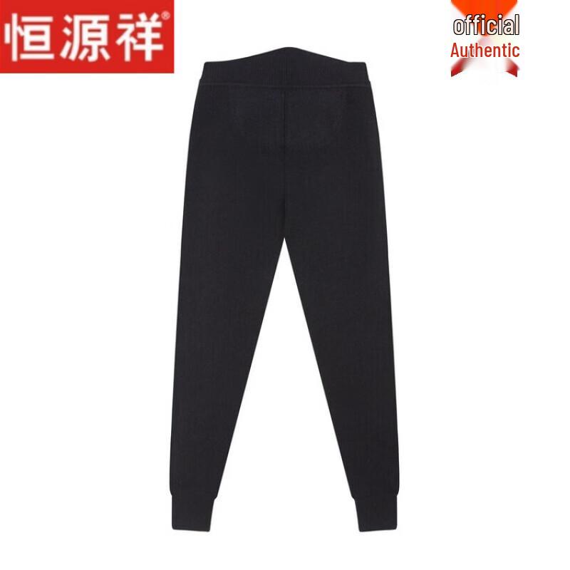 Hengyuanxiang Unisex Plush Thickened Wool Thermal Trousers