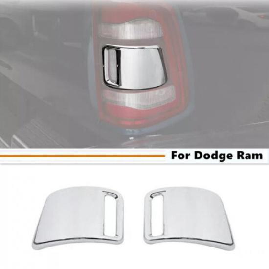 For -2024 Dodge Ram 3500/2500/1500 Chrome Taillight Lamp Cover Trim Bezel 2P