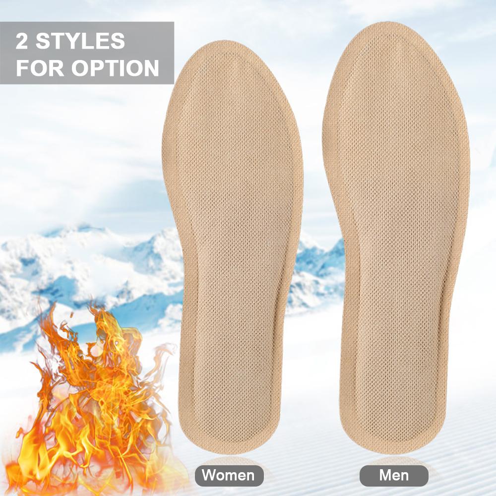 1 Pair Disposable Self heating Insole Foot Warmers Long Lasting Safe Natural Odorless for Men and Women