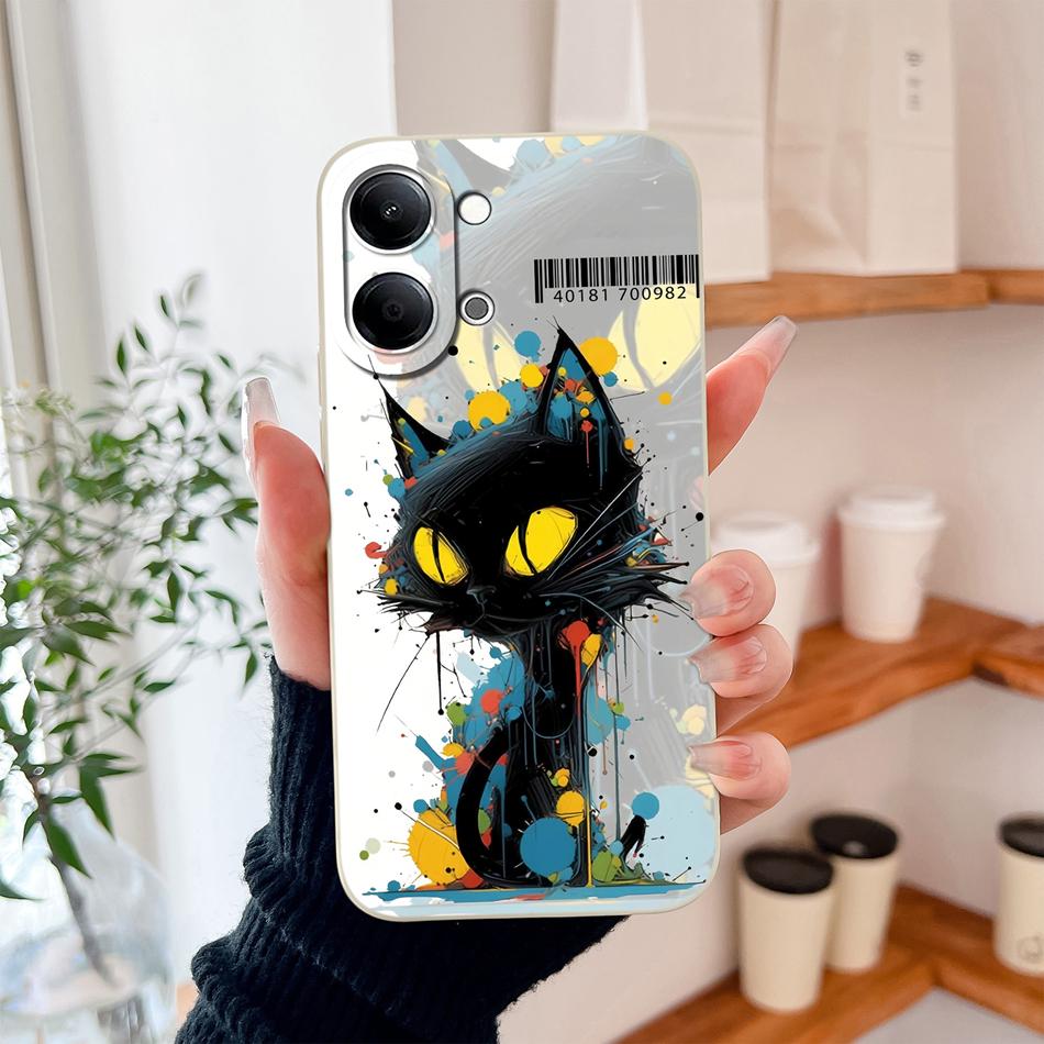 For Vivo Y05 Y11D 4G Phone Case Cute New Design Soft Liquid Silicone Full Protection Anti Drop Bumper For Vivo Y05 / Y11D Funda