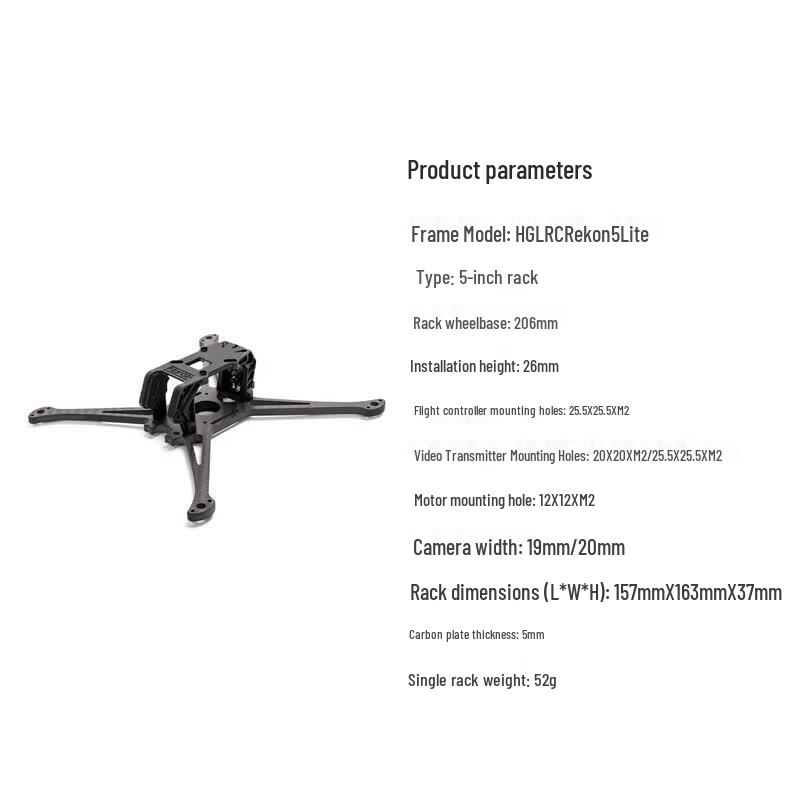 HGLRC Rekon5 LITE FPV Drone Frame