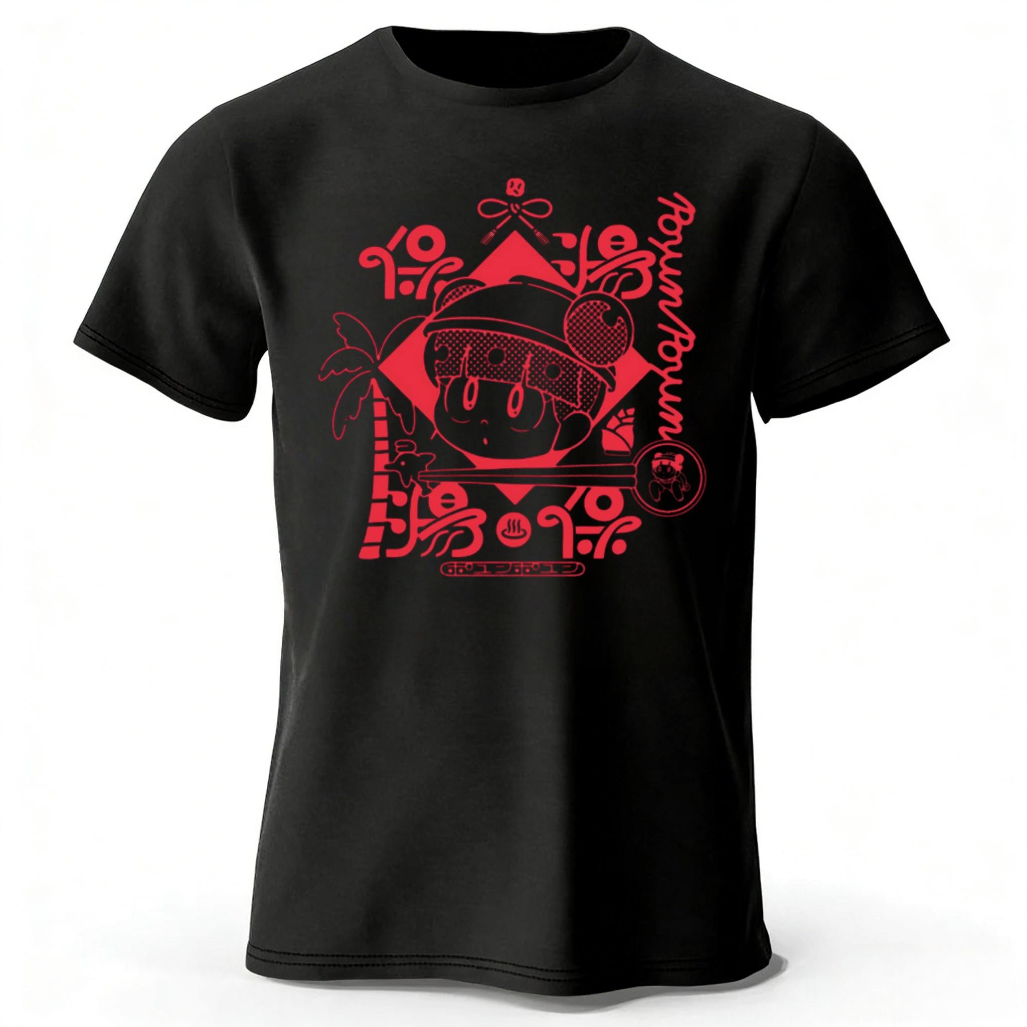 

New Anime Kawaii Printed 100 Pure Cotton Tshirt Soft and Breathable Round Neck Short Sleeved Tshirt Neutral Harajuku Style S