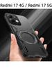 For Redmi 17 4G / Redmi 17 5G Case Hard Armor Shockproof Magnetic Case Heat Dissipation Shockproof TPU PC Hybrid Cover