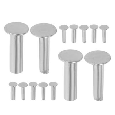 7 Pares de Rebites para Cabo de Faca de Aço Inoxidável de Alta Resistência Fixadores para Cortador Ajuste Seguro para Faca de Chef de Cozinha Fabricação de Talheres DIY