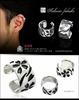 pi0418-19 [Brand Name: 2PIECES] Silver Accessory Ear Cuff Men's Sterling Silver 925 Sold Individually (19. Cherry Blossom Blizzard)