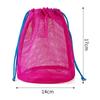 Bolsa de Almacenamiento de Malla de Nylon con Cordón Bolsa de Viaje Multiusos Para Productos Digitales Maquillaje Organizador de Cosméticos Exterior