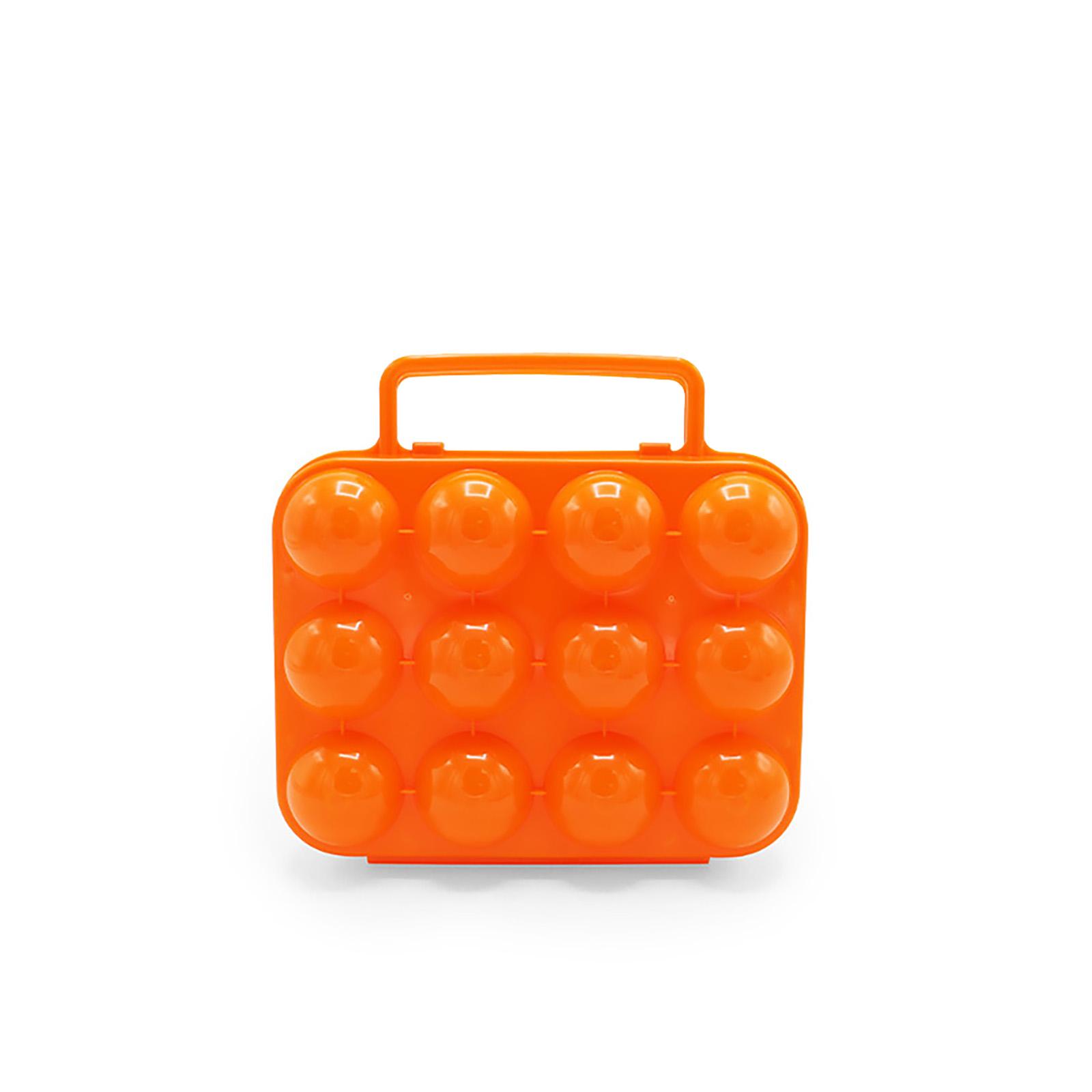 

Shockproof Egg Box Portable Egg 12 Grid Storage Box Shockproof Egg Box Necessary For Camping Picnic Thickened Egg Box Travel Outdoor 20 x 19 x 7cm orange color #1